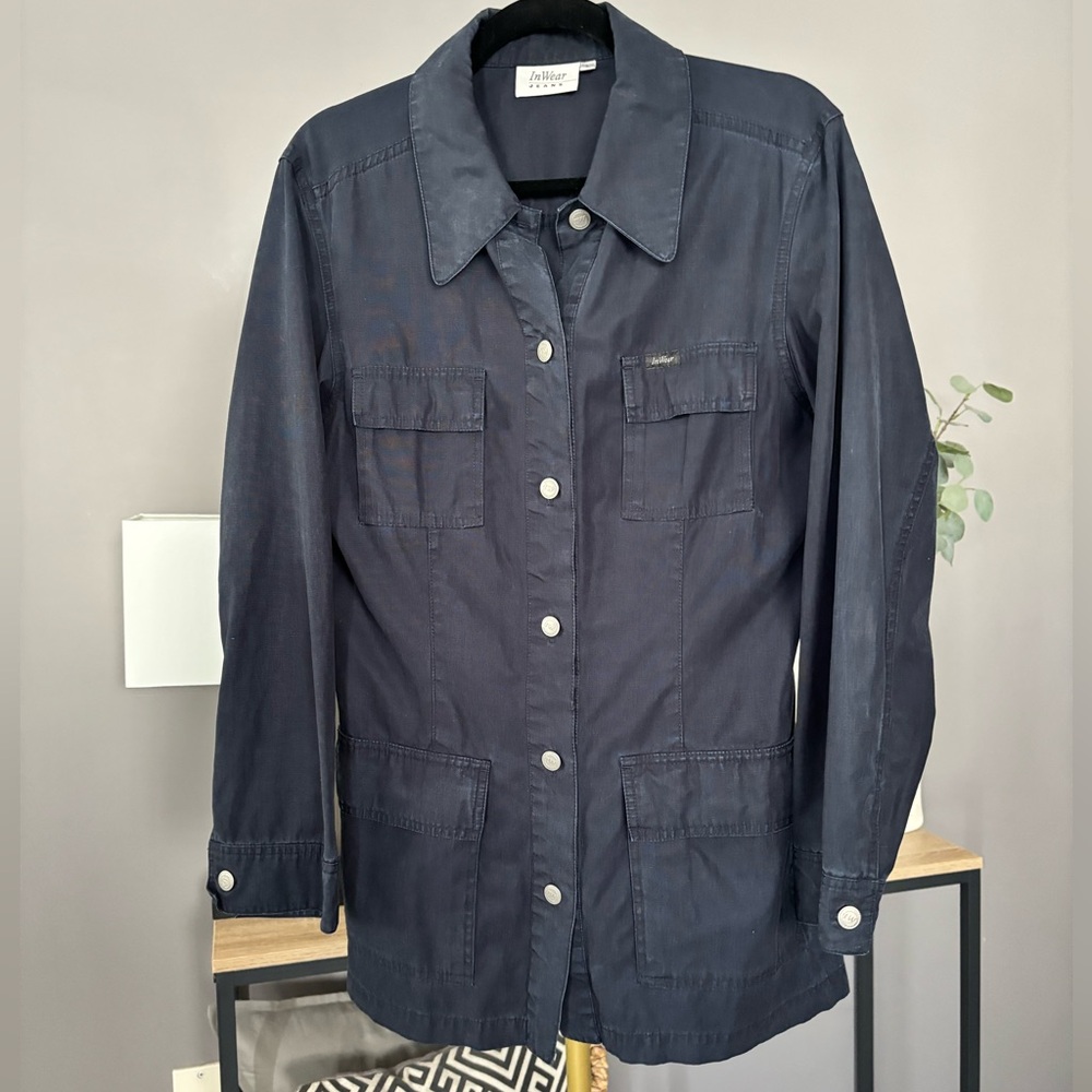 InWear Button-Front Shacket Jacket - Picture 3 of 8